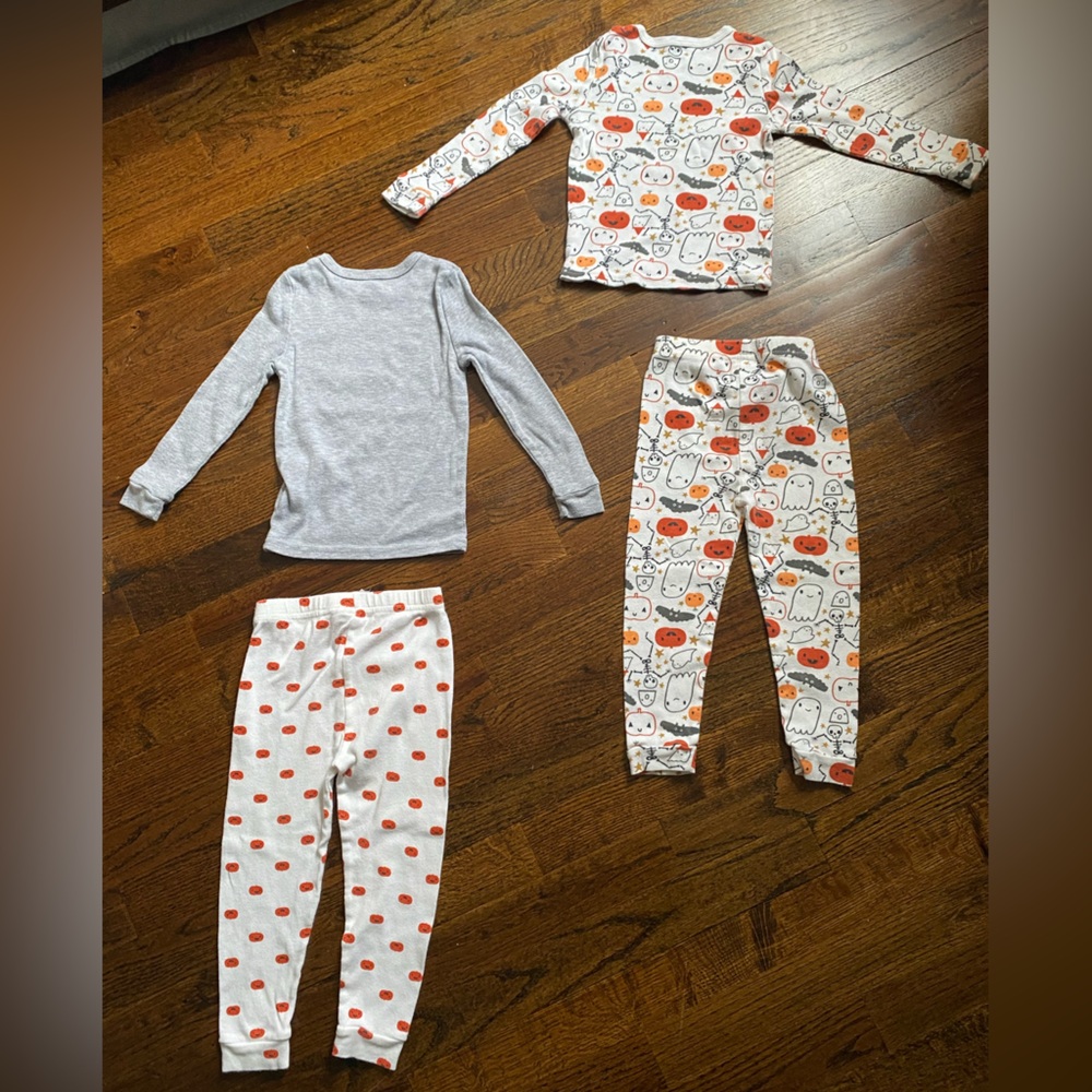baby/toddler 2T halloween PJs Chick Pea Pajamas festive long sleeve cotton set - Picture 2 of 16